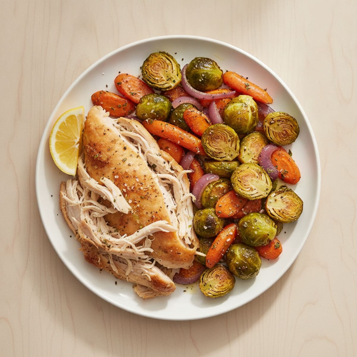 Costco Rotisserie Chicken with Roasted Vegetables