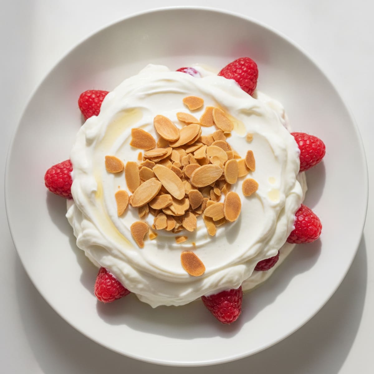 Greek Yogurt Protein Parfait with Almonds and Berries