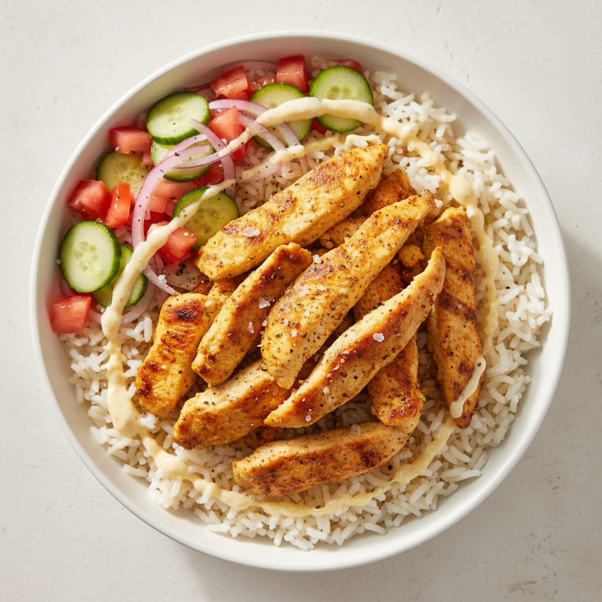 Chicken Shawarma Rice Bowl
