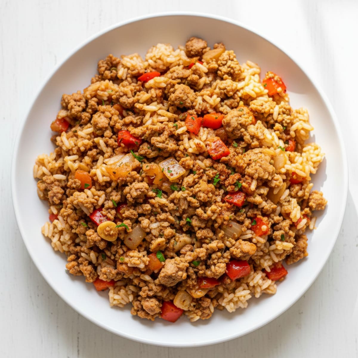 Zesty Ground Turkey and Rice Skillet