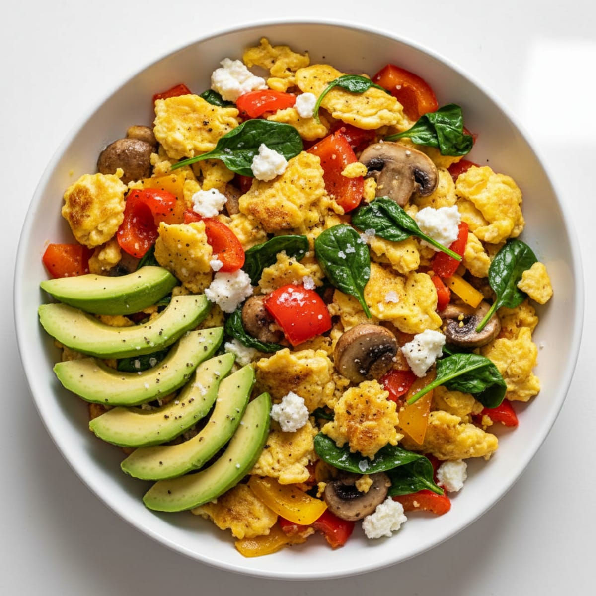 Hearty Morning Egg and Veggie Scramble