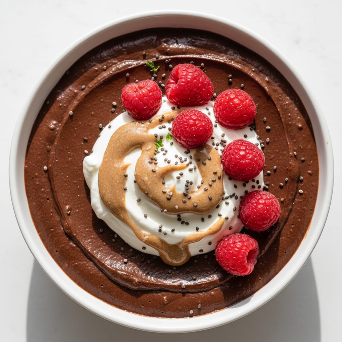 Silky Chocolate Protein Pudding with Greek Yogurt