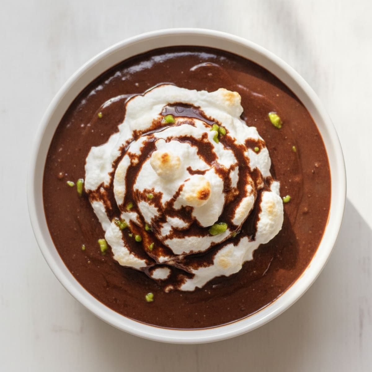 Silky Chocolate Protein Pudding with Egg Whites