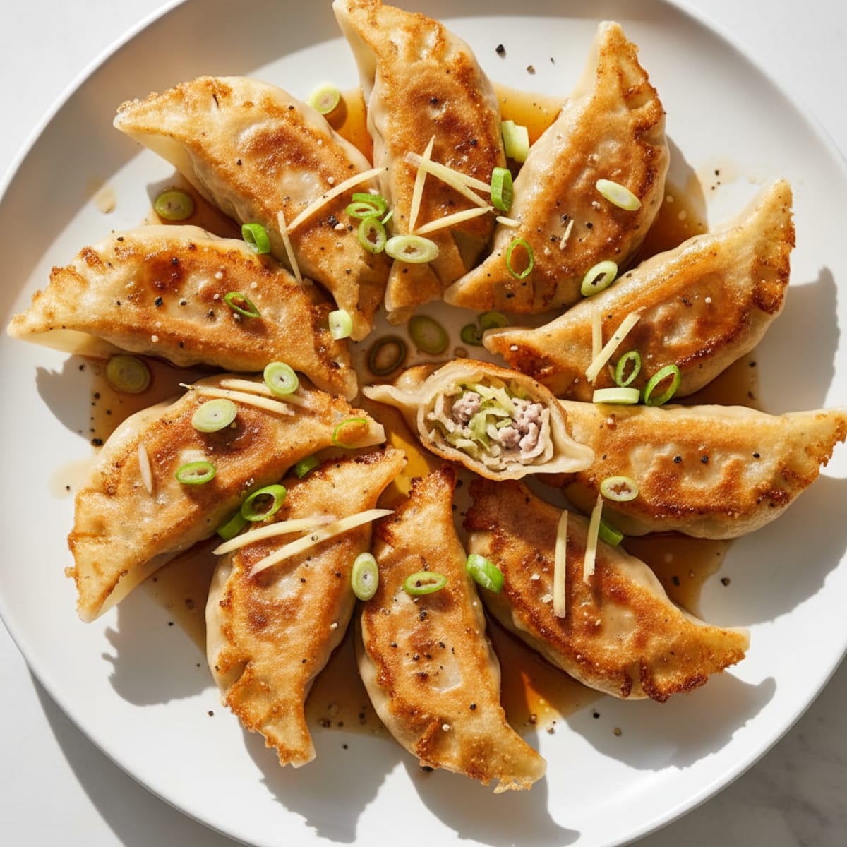 Crispy Pan-Fried Pork Dumplings