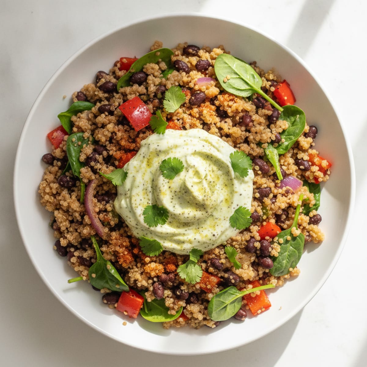 Southwestern Black Bean Quinoa Bowl