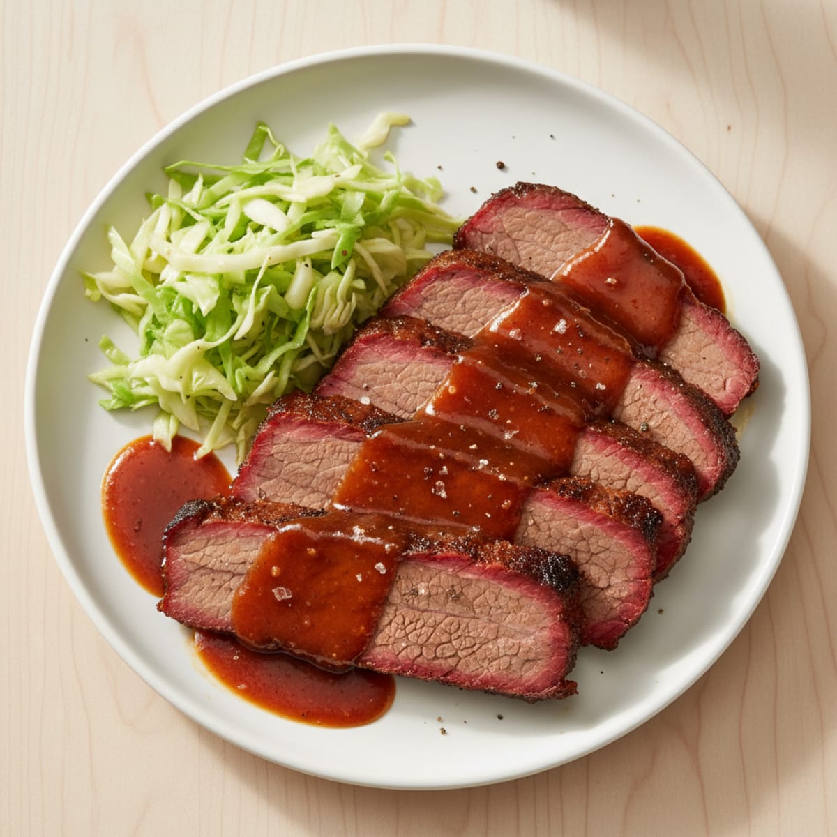 Smoky Texas Brisket with Barbecue Sauce