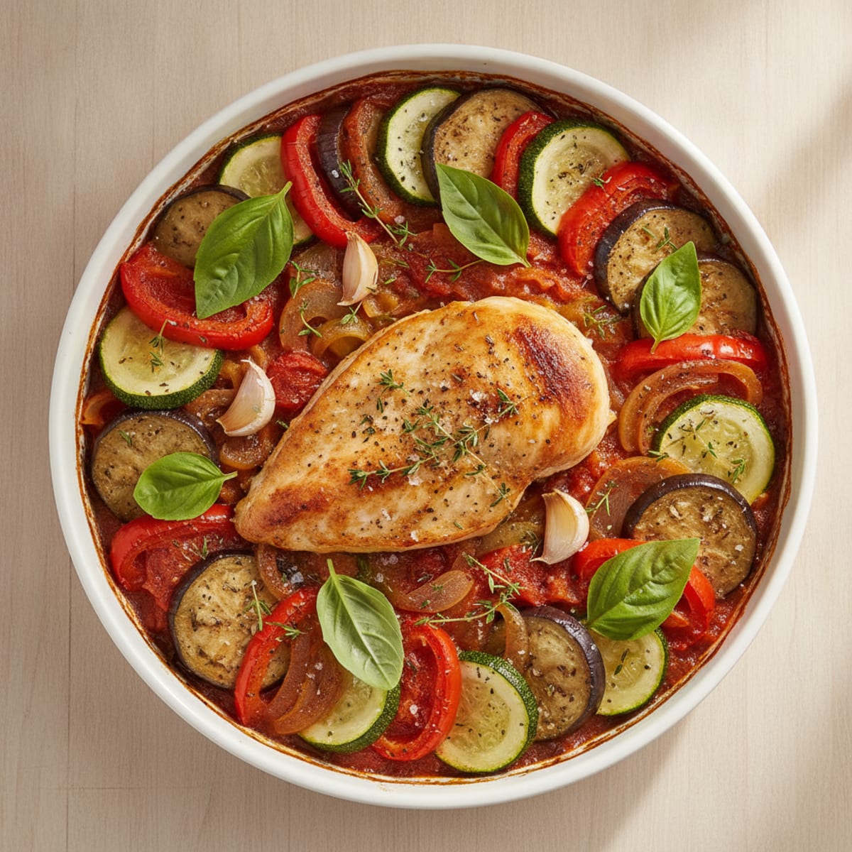 French Vegetable Ratatouille Bake