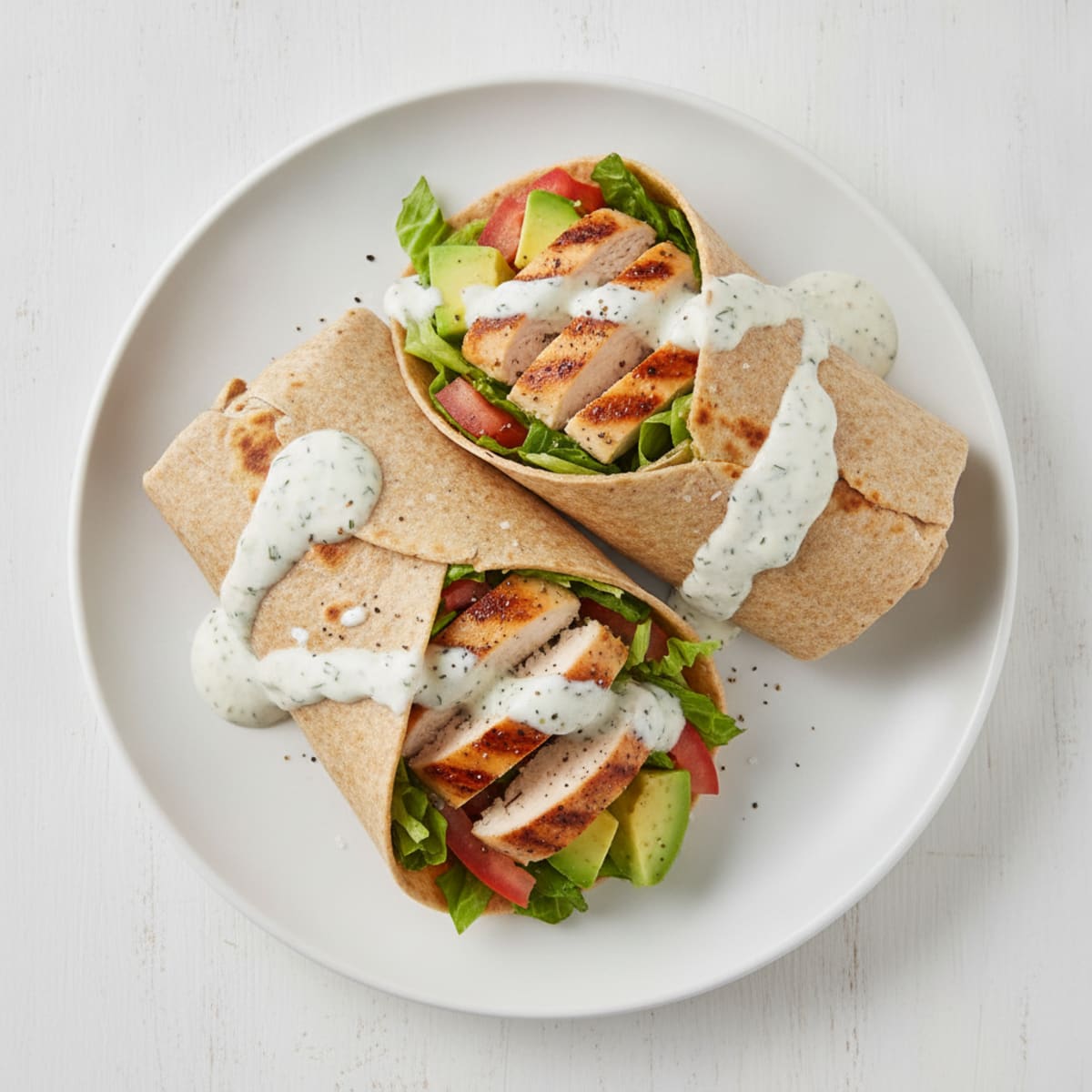 Chicken and Avocado Ranch Wrap