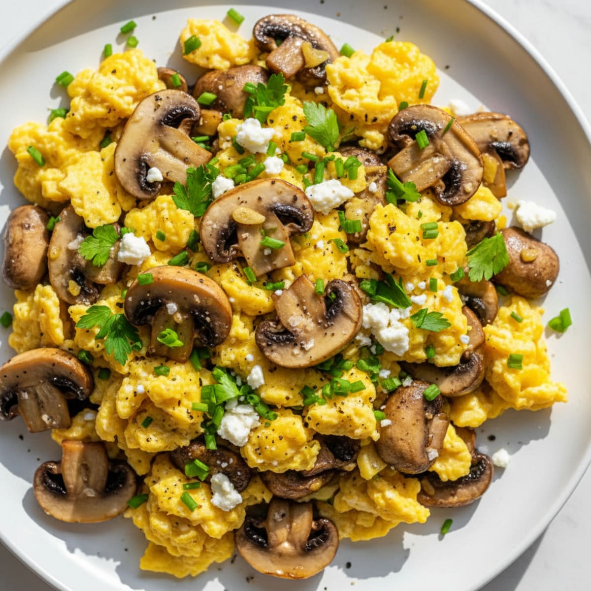 Mushroom and Egg Scramble with Herbs
