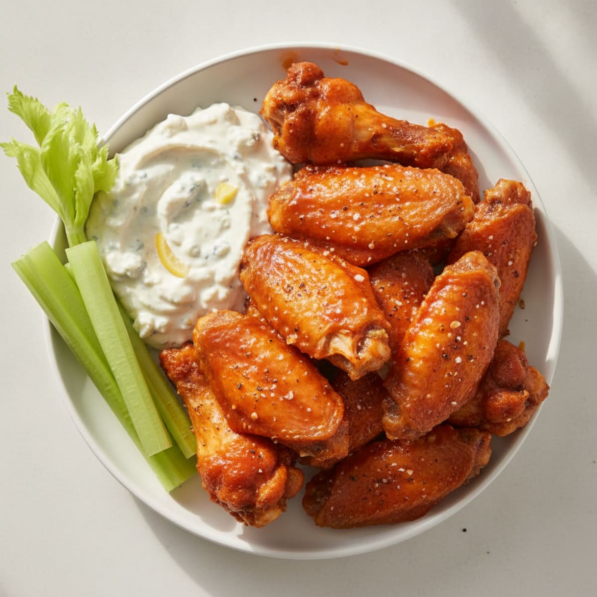 Buffalo Chicken Wings with Blue Cheese Dip