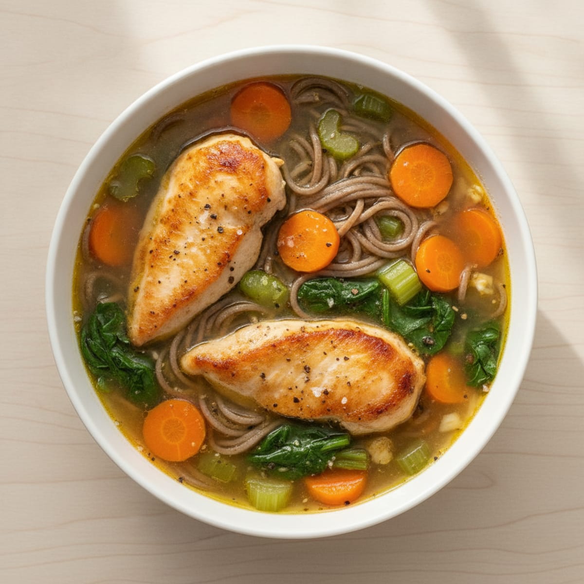 Hearty Vegetable and Noodle Soup