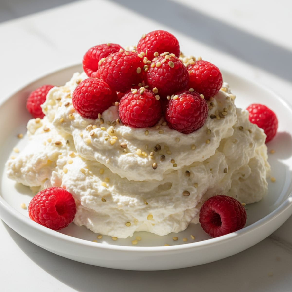 Silky Greek Yogurt Protein Mousse with Berries