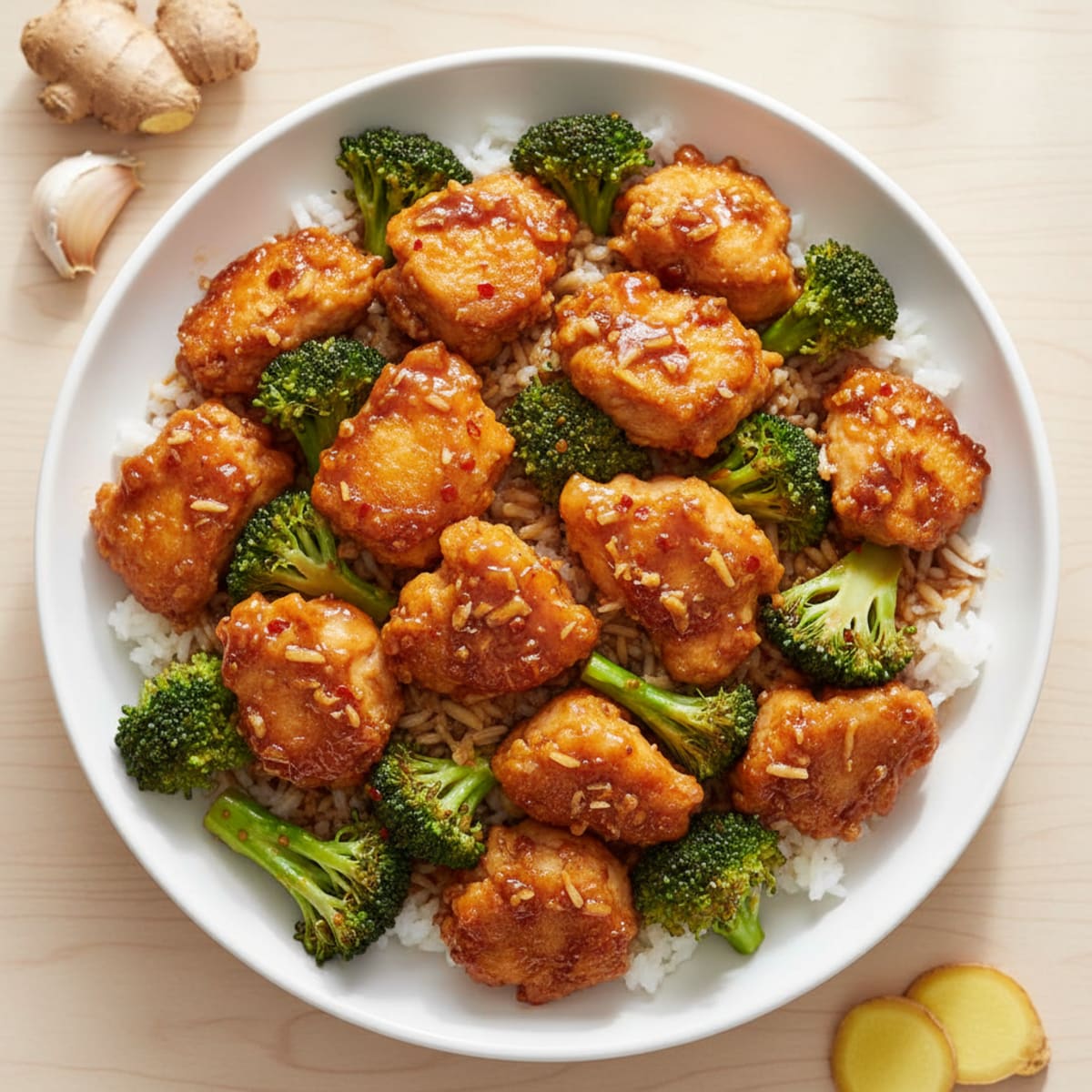General Tso's Chicken with Broccoli