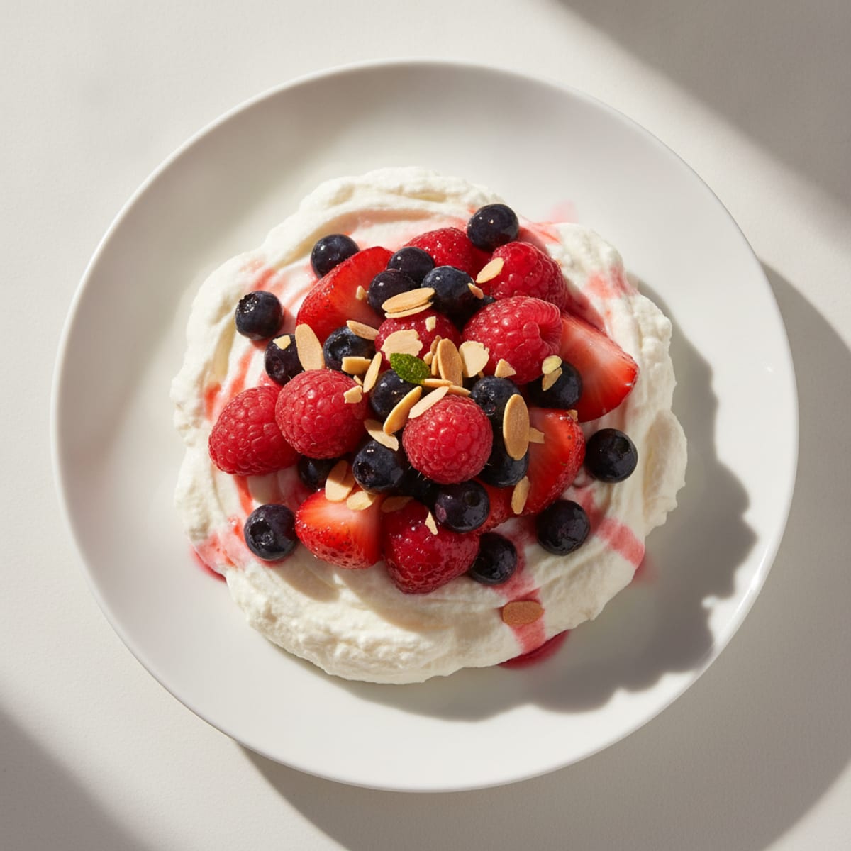 High-Protein Greek Yogurt Mousse with Mixed Berries