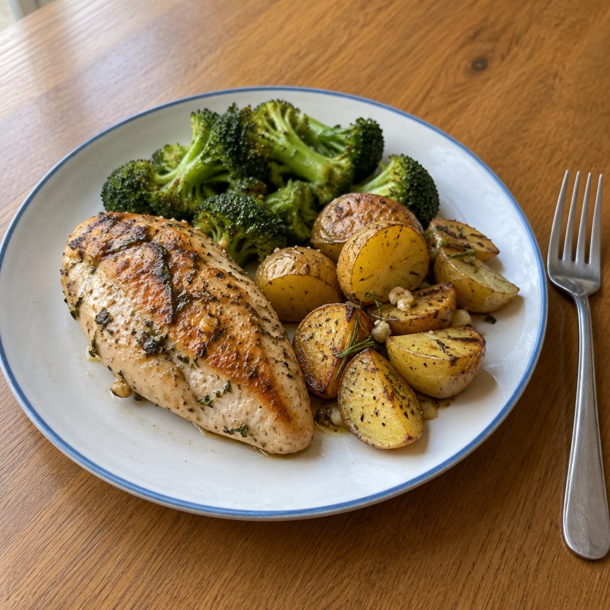 Lemon herb chicken with potatoes