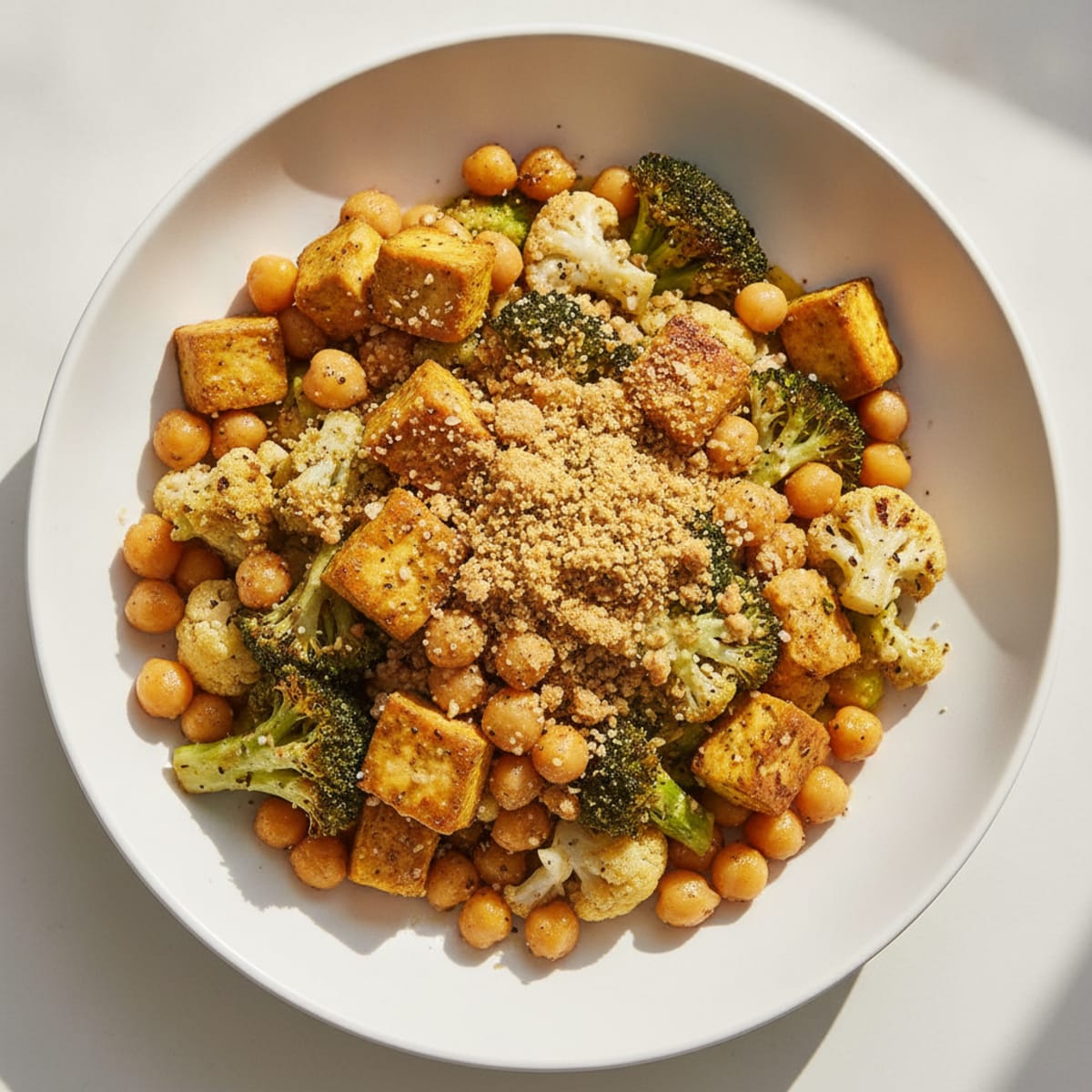 Roasted Vegetable and Chickpea Bowl