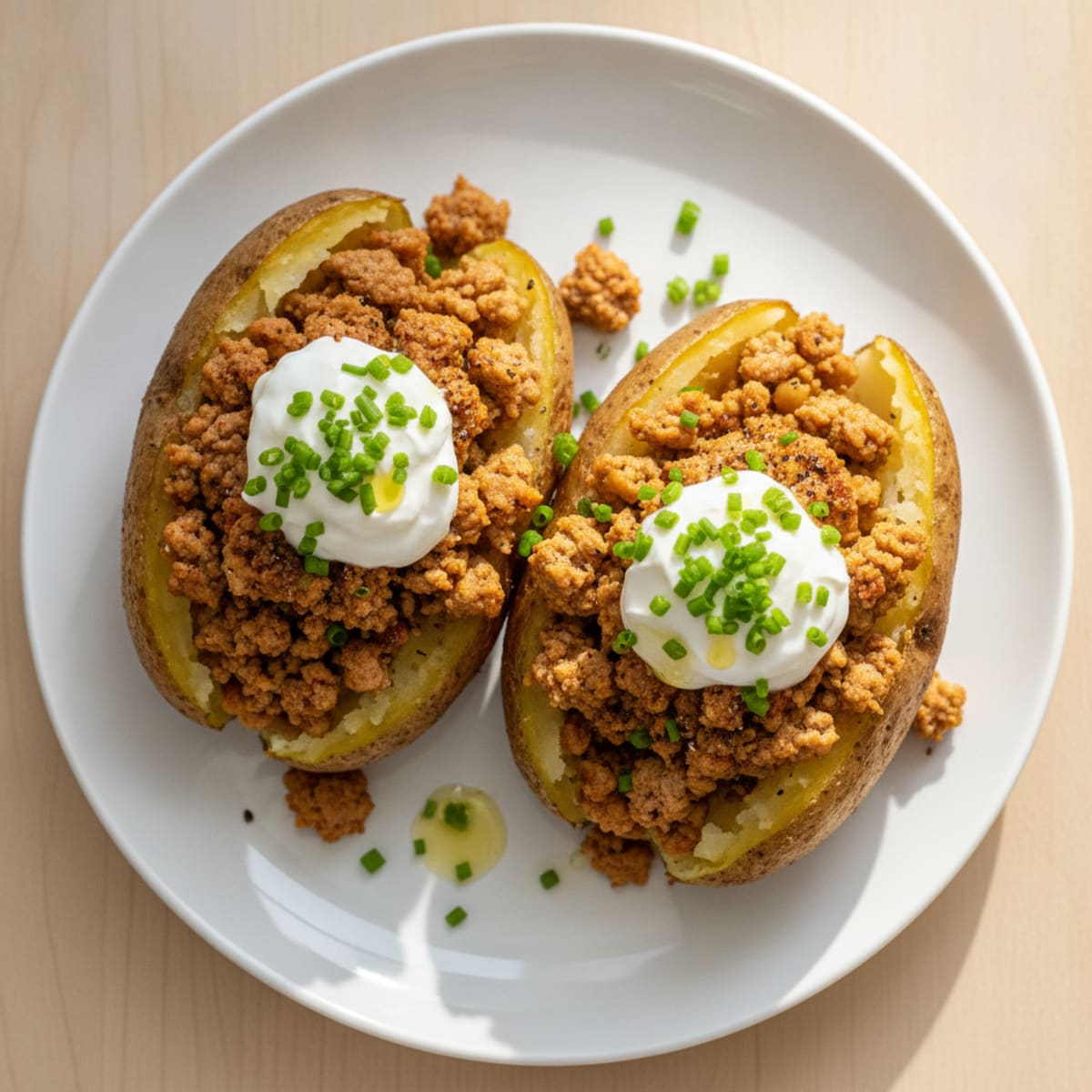 Loaded Baked Potatoes with Chives