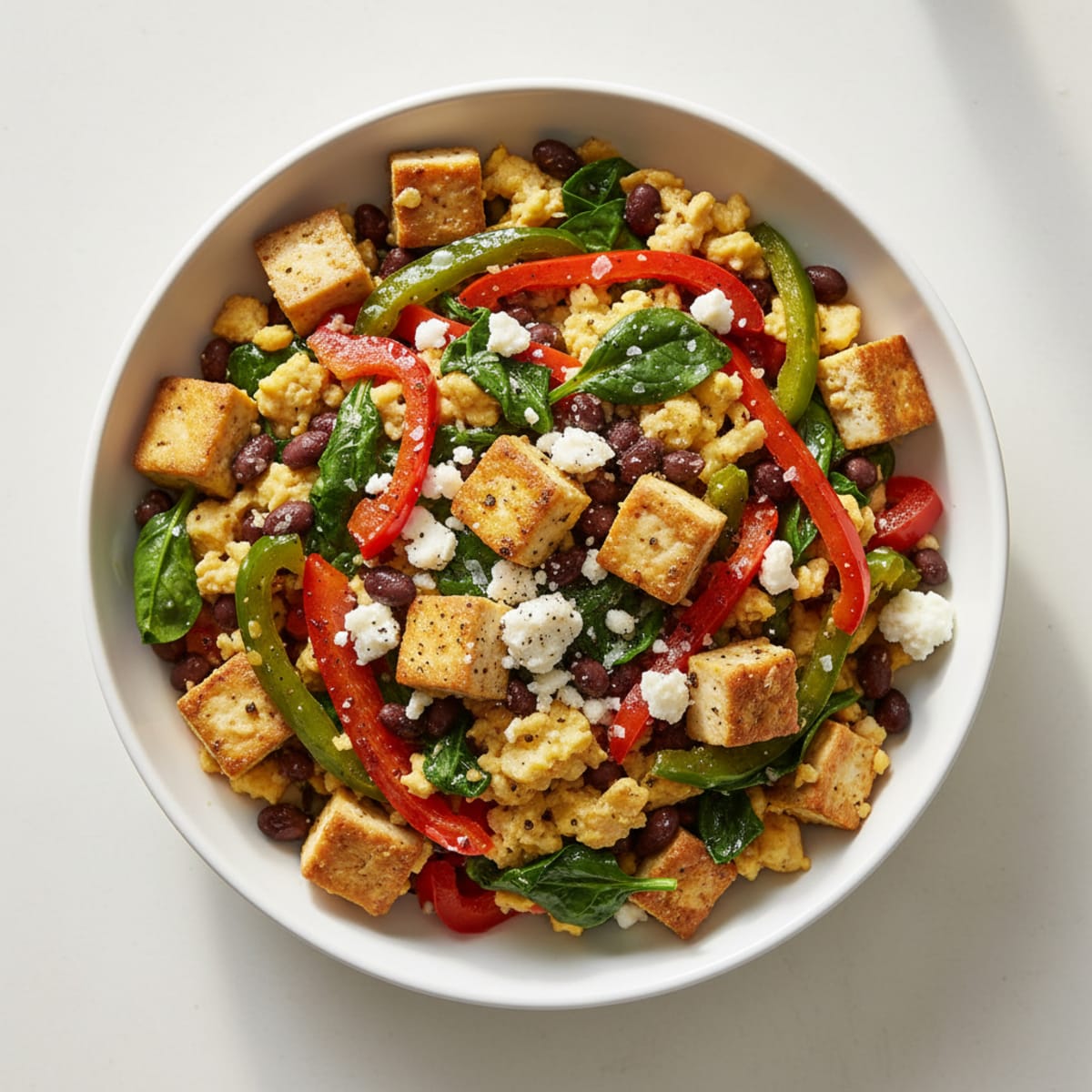 High-Protein Vegetarian Breakfast Scramble