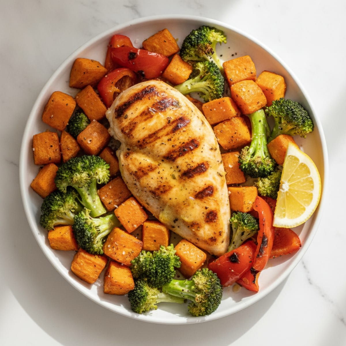 Pan-Seared Chicken with Roasted Vegetables