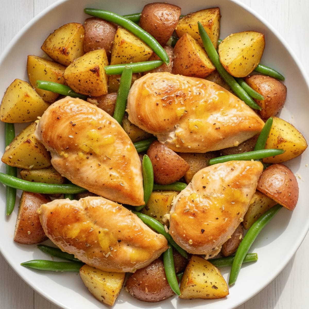 Lemon Herb Roasted Chicken and Potatoes