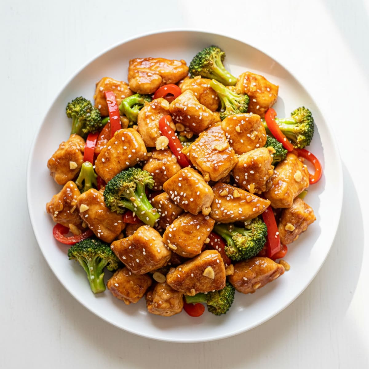 Honey-Garlic Crispy Chicken Stir-Fry