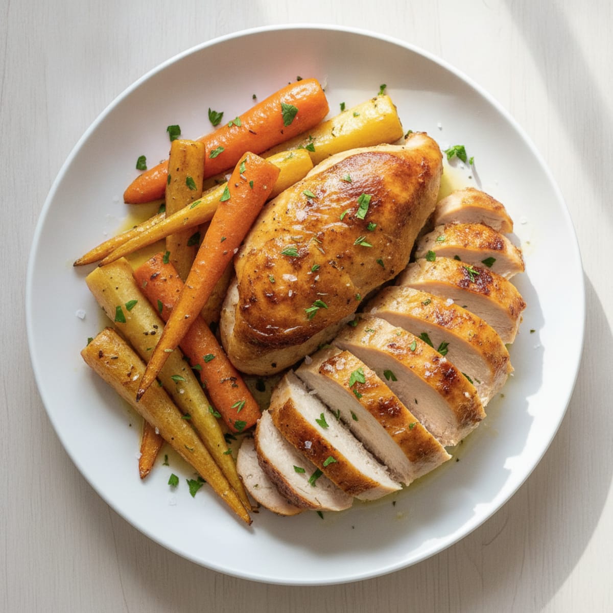 Rotisserie Chicken with Roasted Root Vegetables