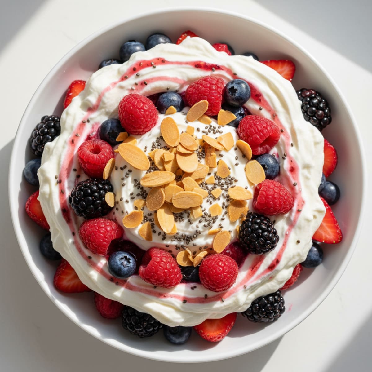 Creamy Greek Yogurt Protein Parfait with Mixed Berries