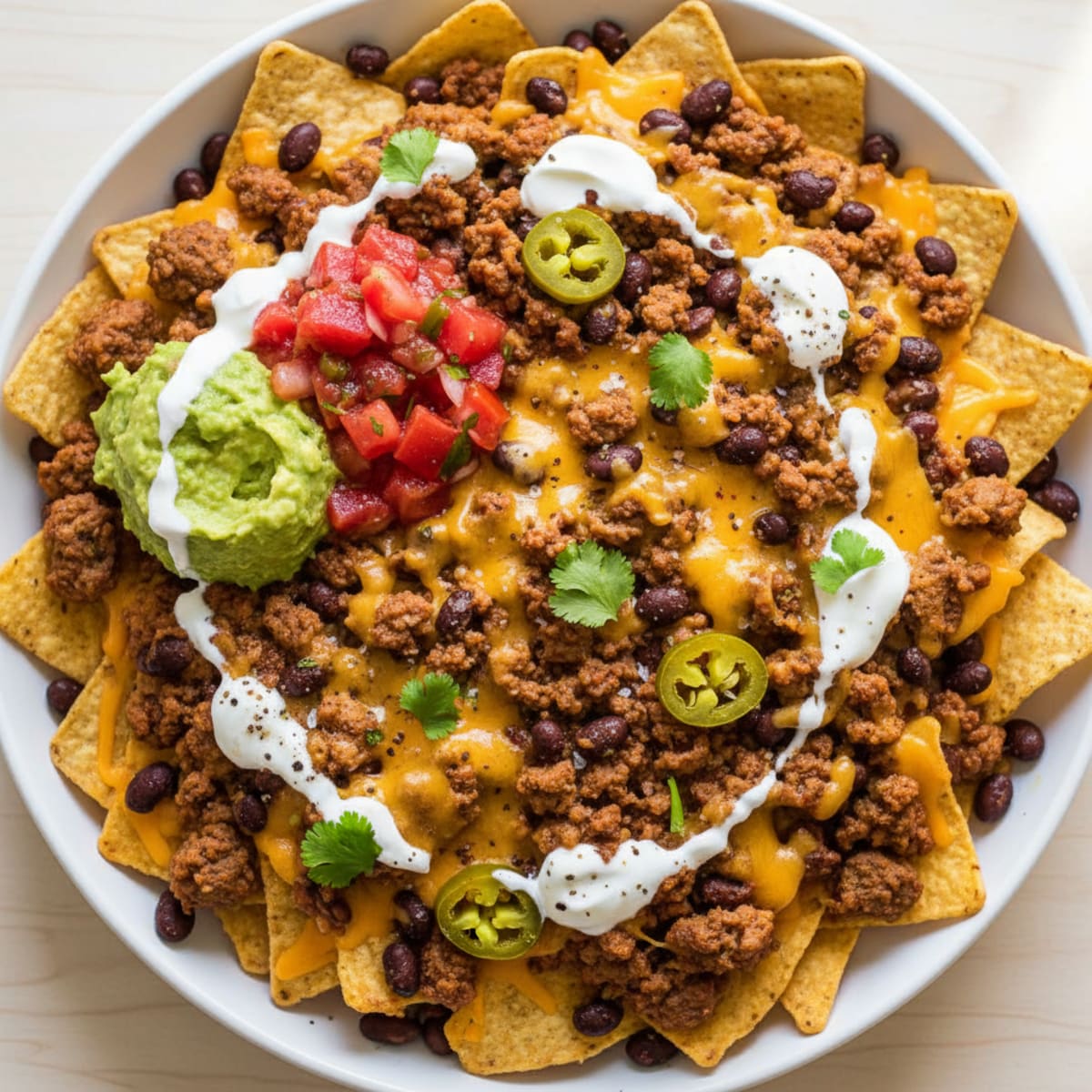 Loaded Beef Nacho Platter