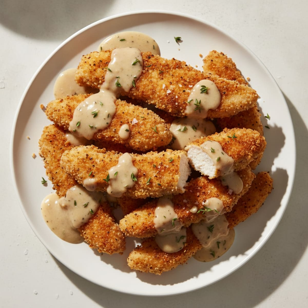 Buttermilk Fried Chicken with Creamy Gravy