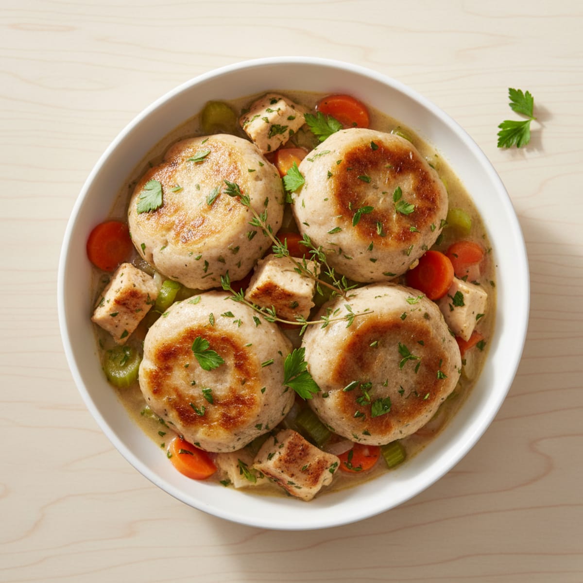Homestyle Chicken and Herb Dumplings