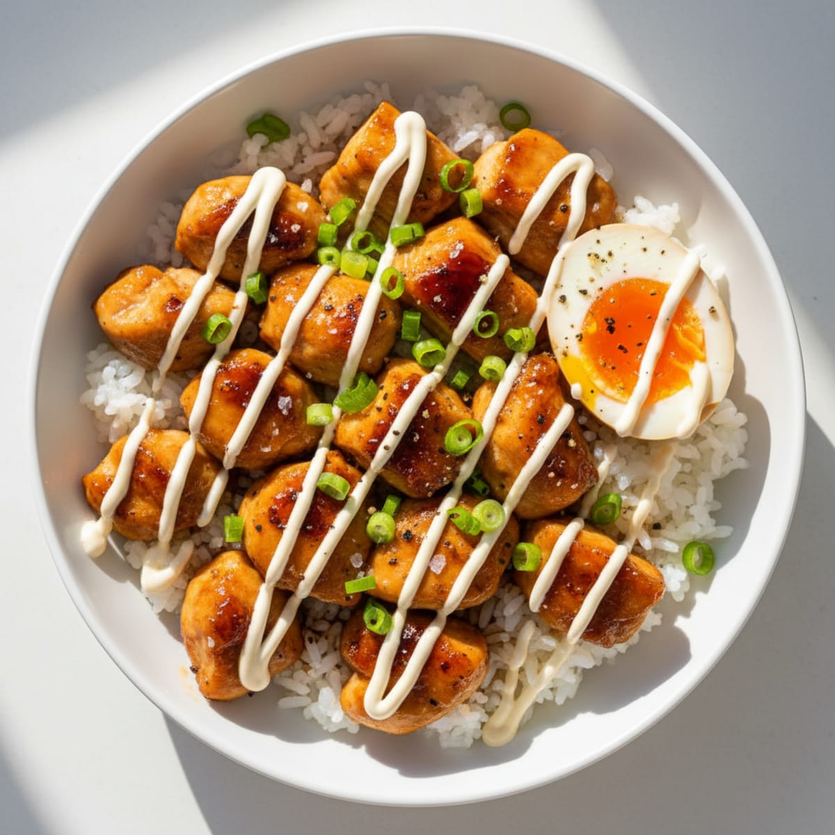 Teriyaki Chicken and Egg Rice Bowl