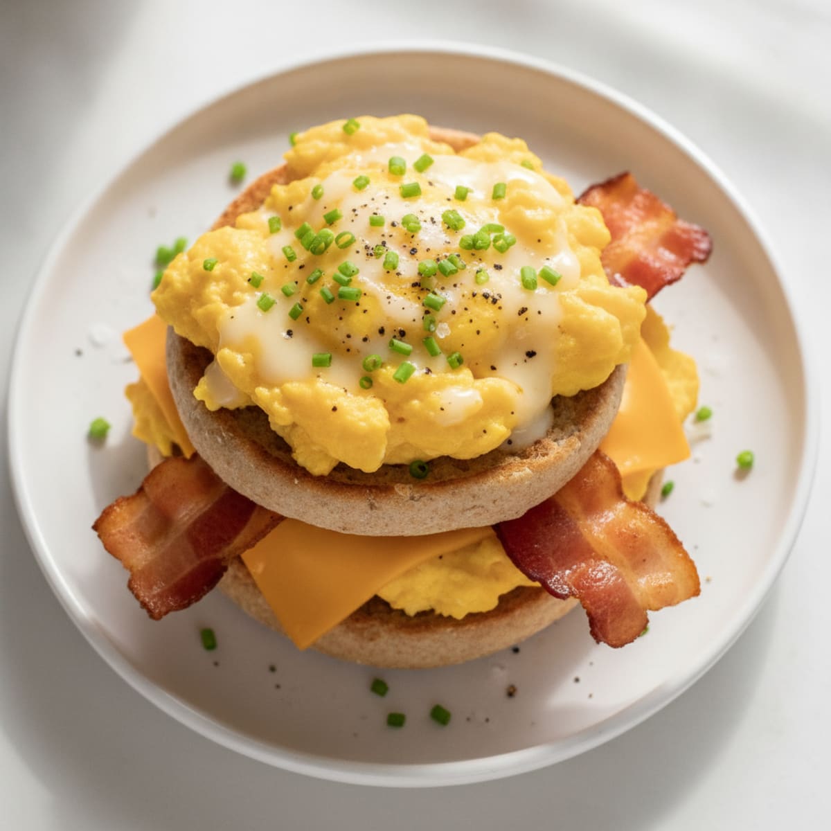Bacon Egg and Cheese Breakfast Muffin