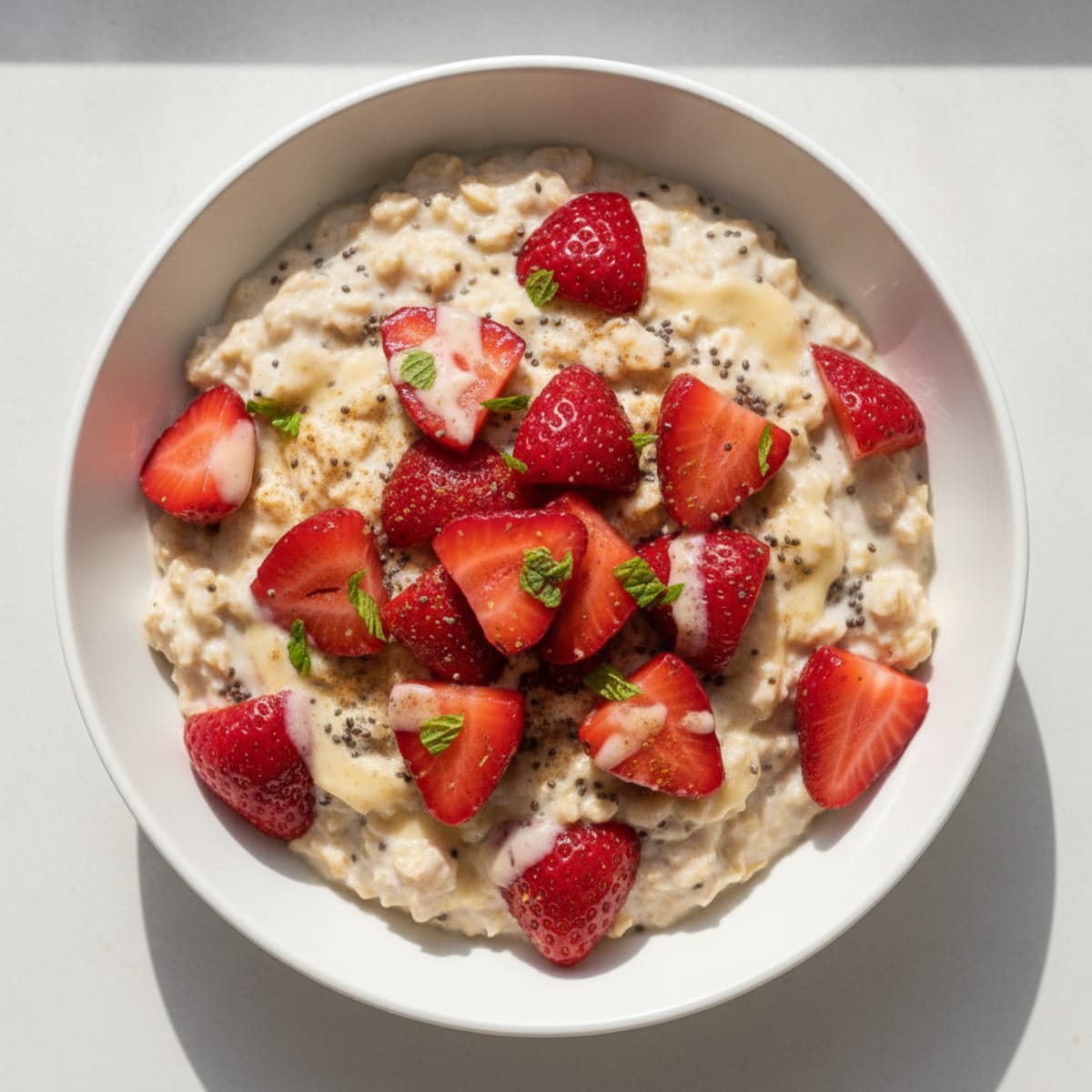 Strawberry Shortcake Overnight Oats