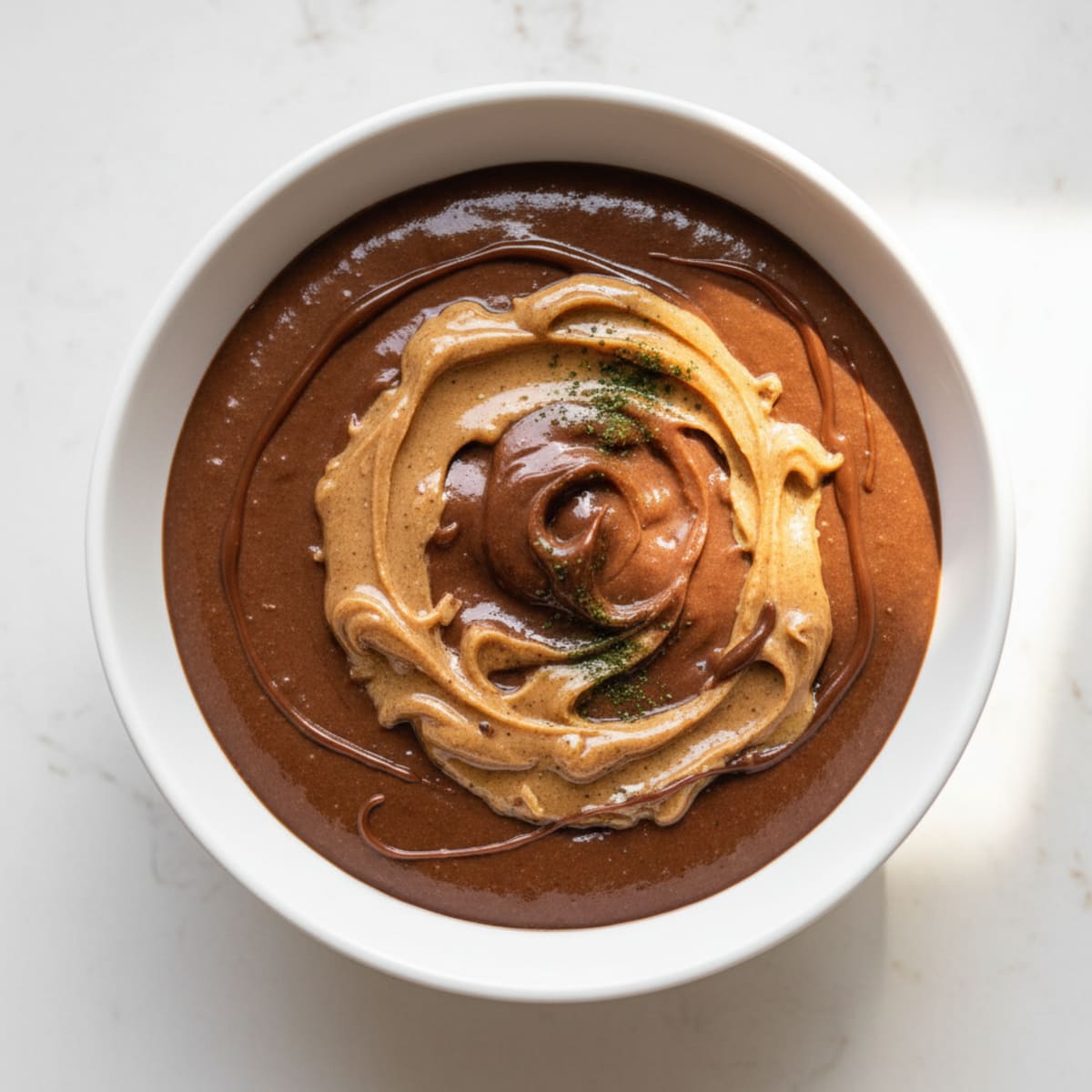 Silky Chocolate Protein Mousse with Almond Butter