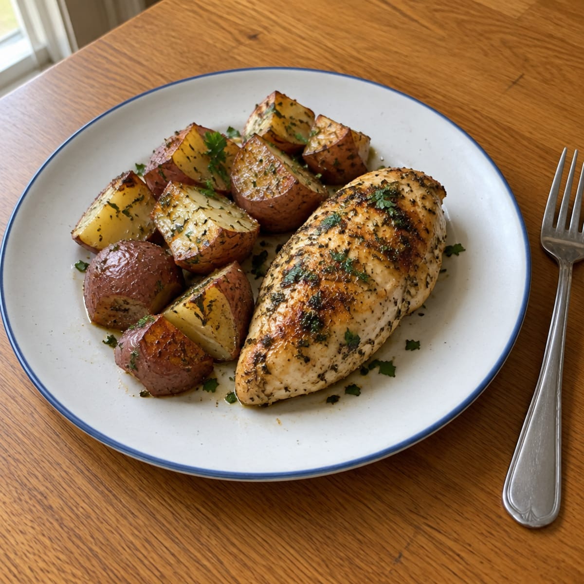 Lemon herb roasted chicken