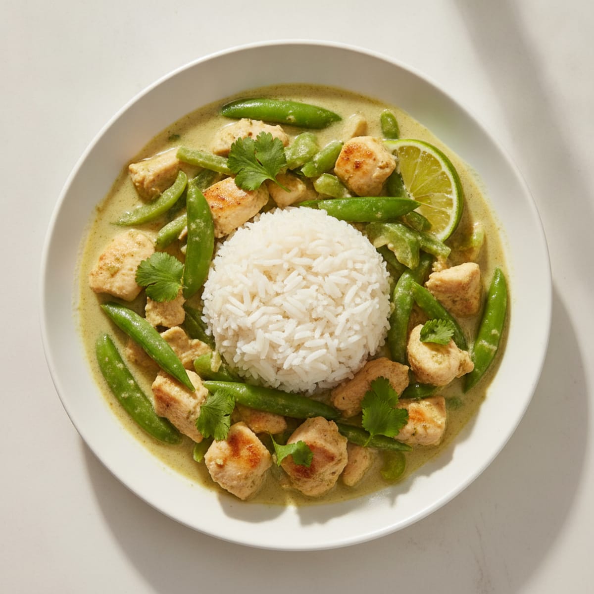 Chicken Thai Green Curry with Jasmine Rice