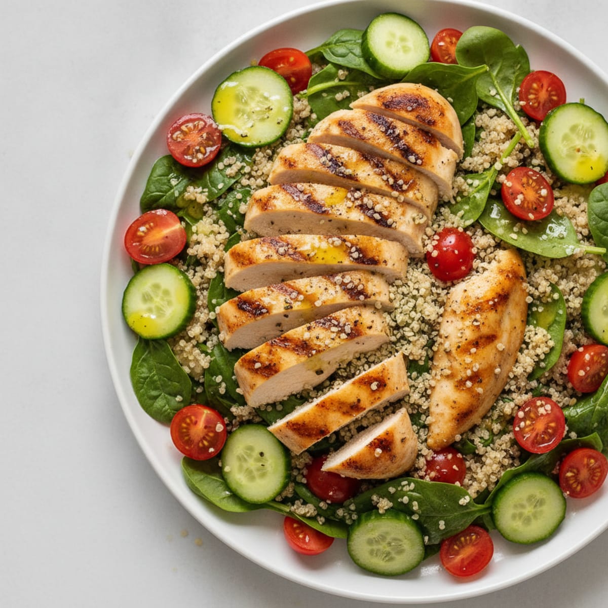 Grilled Chicken and Quinoa Power Salad