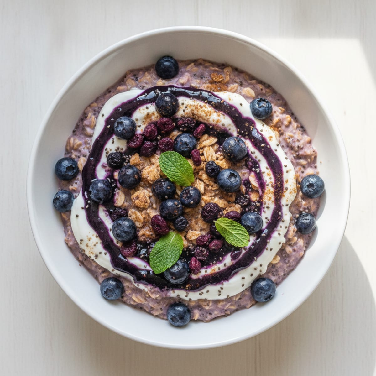 Blueberry Protein Overnight Oats