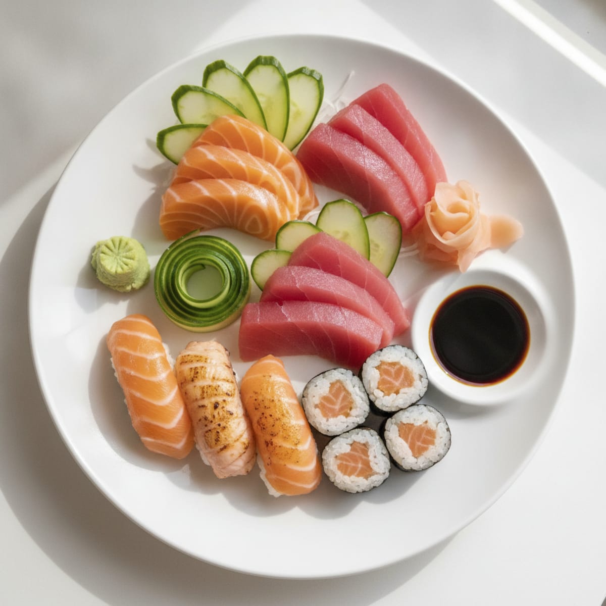 Assorted Sushi and Sashimi Platter