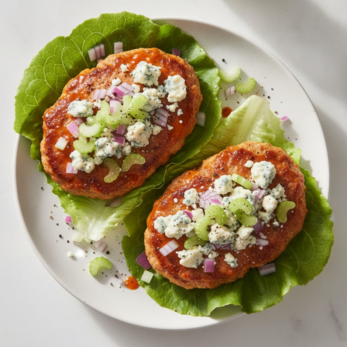 Buffalo Blue Cheese Burgers