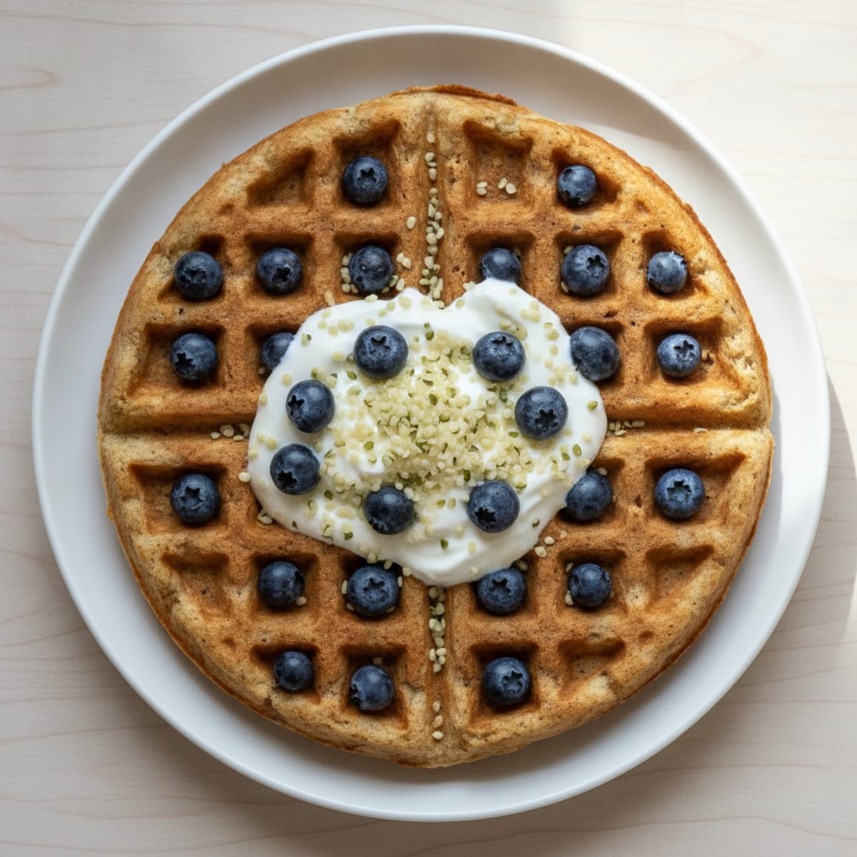 Protein-Packed Buttermilk Waffles with Berries