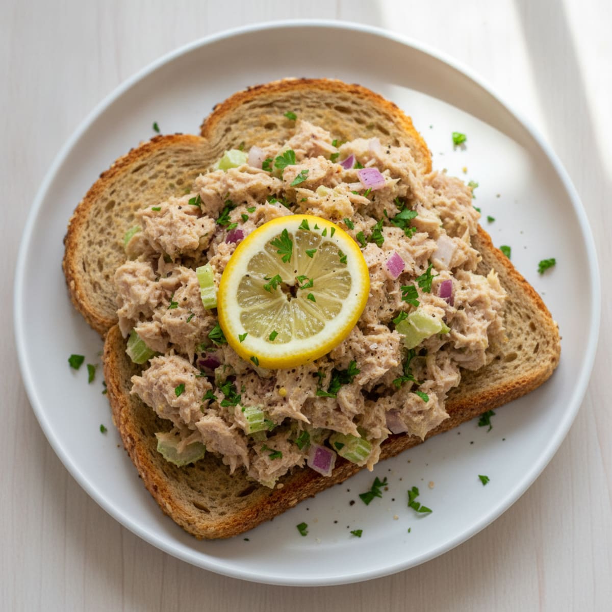 Open-Faced Tuna Salad Sandwich