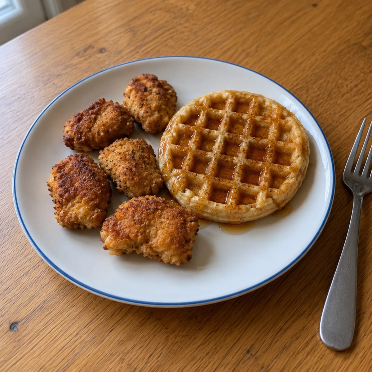 Chicken and waffles