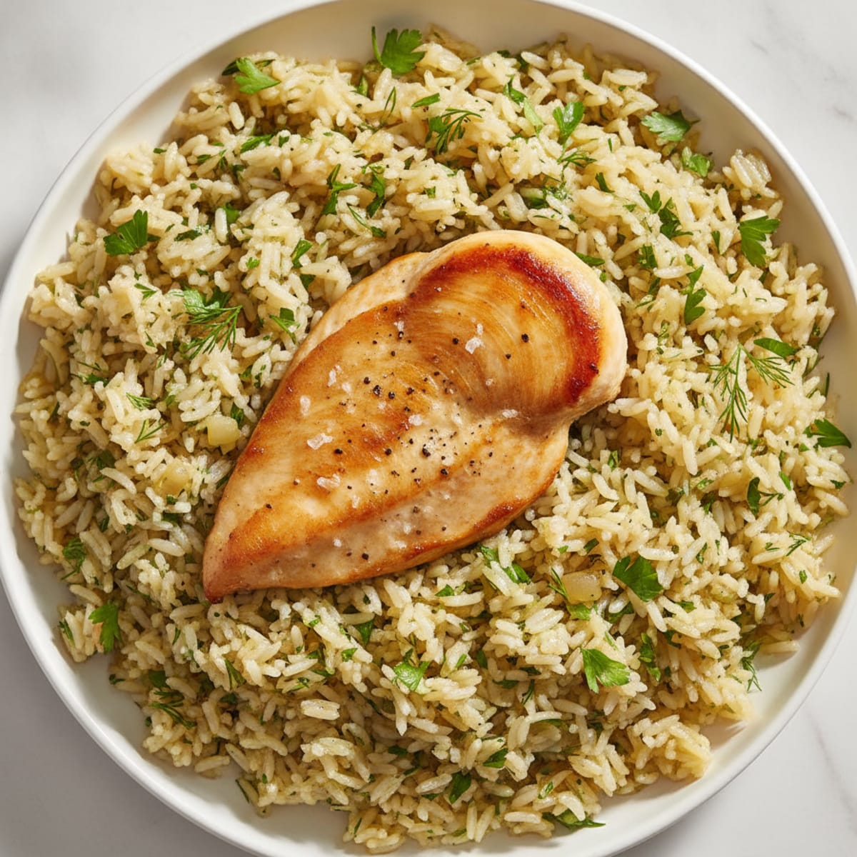 Chicken and Herb Rice Pilaf