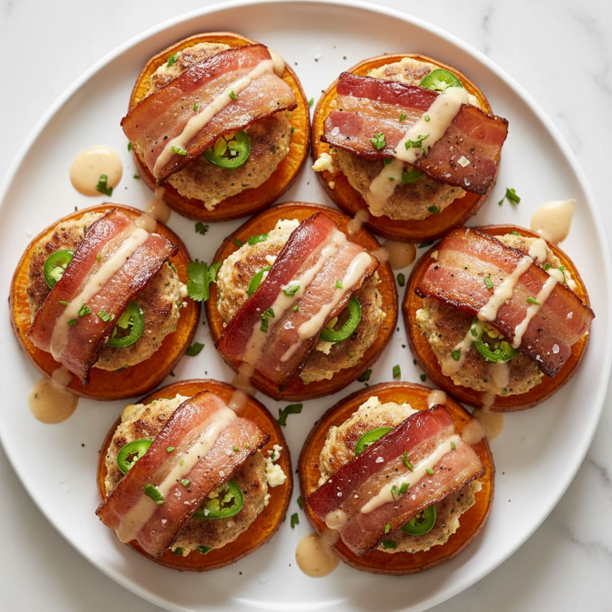 Bacon-Wrapped Jalapeño Sliders