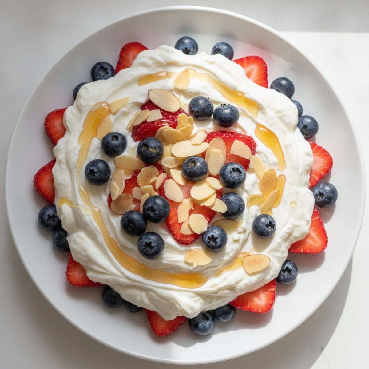 Greek Yogurt Protein Parfait with Berries and Almonds