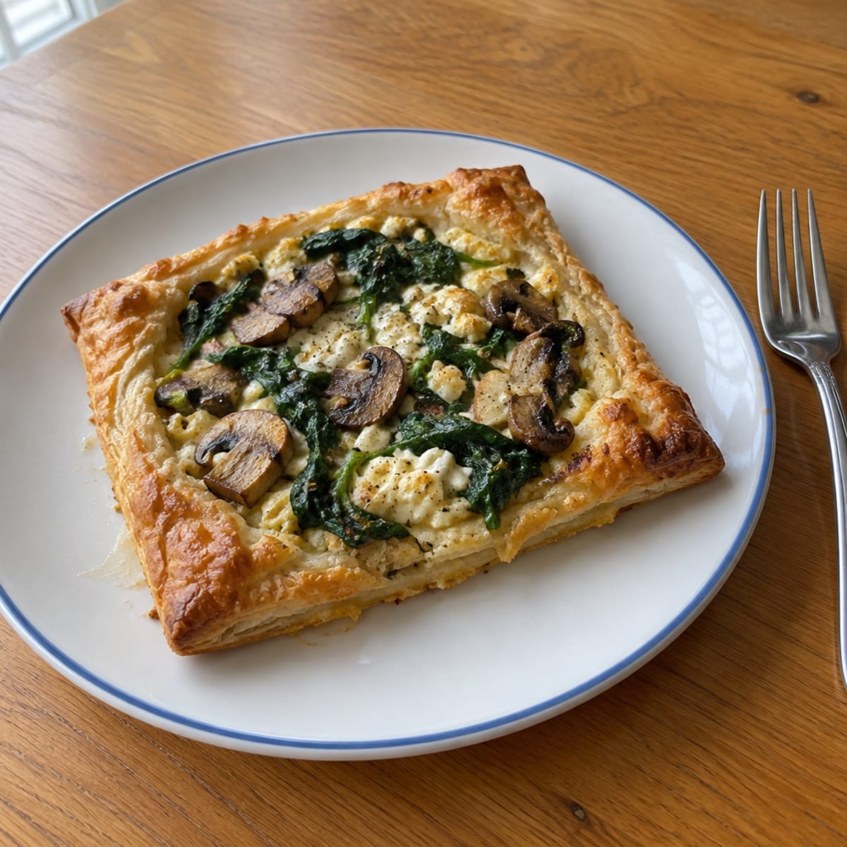 Savory vegetable puff pastry