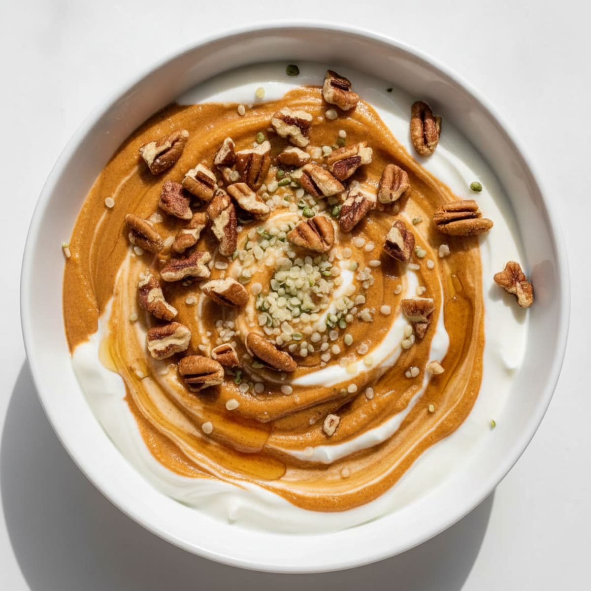 Pumpkin Greek Yogurt Swirl Bowl