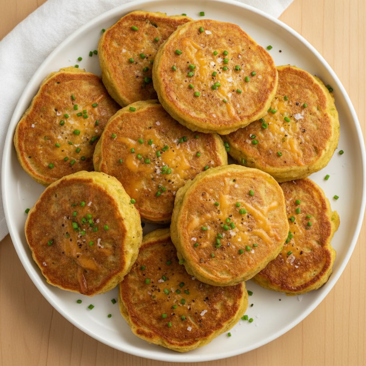 Cheesy Gluten-Free Savory Pancakes