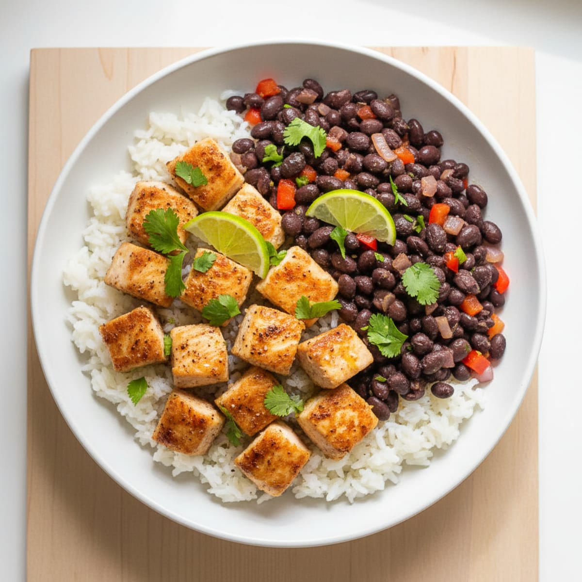 Chicken and Black Bean Rice Bowl
